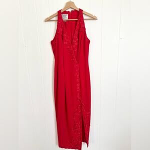 Vintage Carmen Marc valve sexy date night dress sleeveless western
